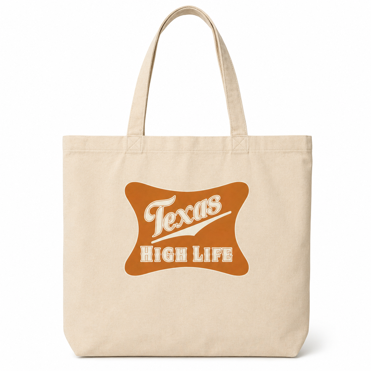 Texas High Life Zippered Tote Bag