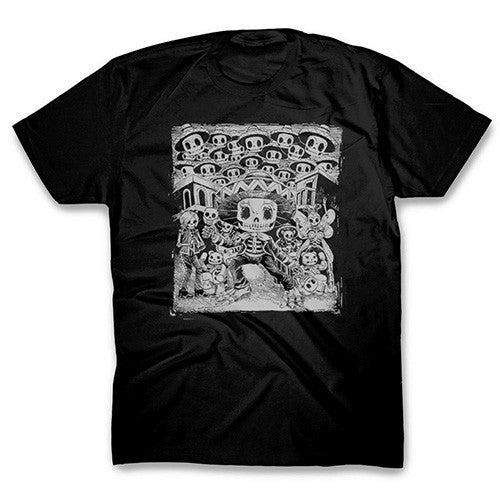 Mariachi Skeleton Black T-shirt