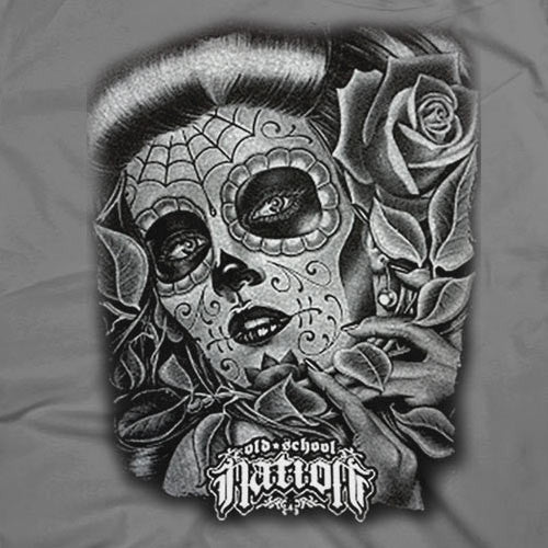 Tattoo Face Unisex Charcoal T-shirt