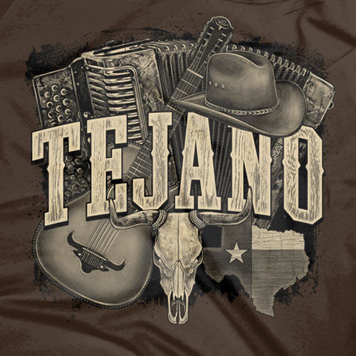 Tejano Heather Brown T-shirt