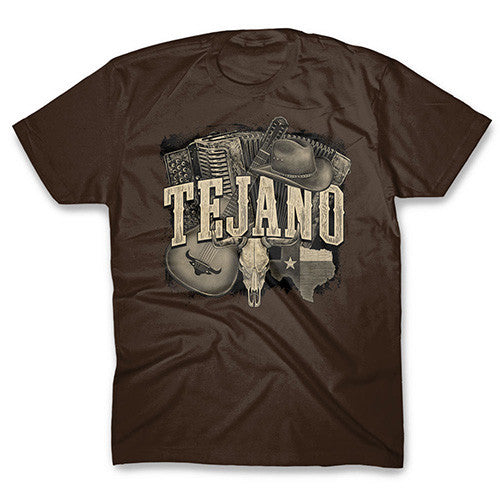 Tejano Heather Brown T-shirt